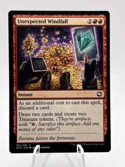 Unexpected Windfall 164/281 Adventures in the Forgotten Realms AFR MTG NM - Image 1