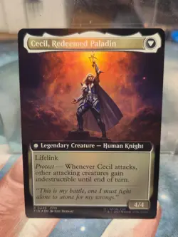 R 0445 Cecil, Dark Knight (Extended Art FOIL) Final Fantasy Card MTG Rare FFIV - Image 2