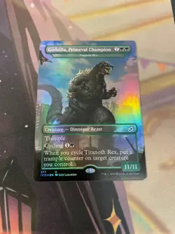 MTG - GODZILLA PRIMEVAL CHAMPION - UNCOMMON - IKORIA - NM - FOIL - Image 1