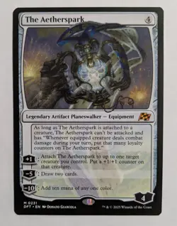 The Aetherspark Equipment Commander - Aetherdrift MTG NM - Pack Fresh Quality - Image 1