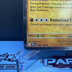 Team Rocket's Tyranitar (Pokemon Center Exclusive) 096/182 LIGHTY PLAYED - Image 2