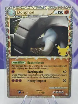 Pokemon - Donphan (Prime) 107/123 Celebrations: Classic Collection Holo - Image 1