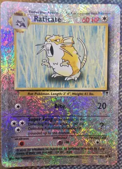 Pokemon - Raticate 61/110 Firework Reverse Foil - Legendary Collection 2002 - HP - Image 1