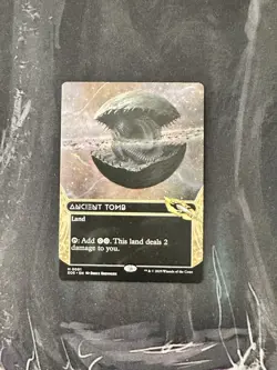 NM In Hand Ancient Tomb Ships Now EOE Borderless Full Art Mana Ramp MTG - Image 1