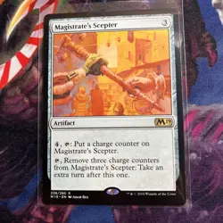 MTG Core Set 2019 M19 Magistrate's Scepter MINT - Image 1