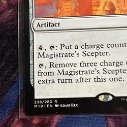 MTG Core Set 2019 M19 Magistrate's Scepter MINT - Image 5