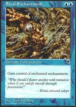 MTG magic cards 1x Steal Enchantment Tempest Light Play, English - Image 1