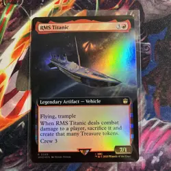 2023 MTG Wizards of the Coast Doctor Who Extended Art Foil #0389 RMS Titanic - Image 1