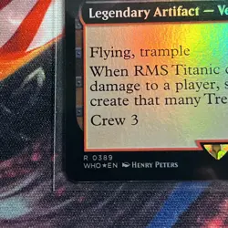 2023 MTG Wizards of the Coast Doctor Who Extended Art Foil #0389 RMS Titanic - Image 5