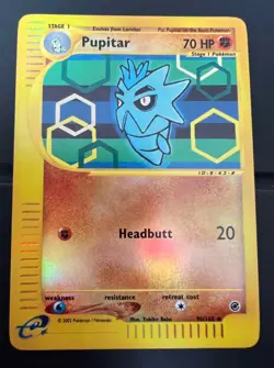 POKÉMON E-SERIES EXPEDITION UNCOMMON REVERSE HOLO PUPITAR CARD 90/165 - Image 3