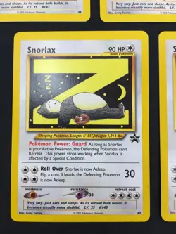 Lot of 5 2002 Pokemon Black Star Promo Card #49 Snorlax WOTC NM/Never Played - Image 8