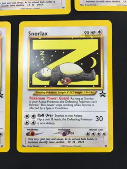 Lot of 5 2002 Pokemon Black Star Promo Card #49 Snorlax WOTC NM/Never Played - Image 9
