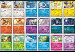 Pokemon Gem Pack 2 Eeveelutions Set of 18 Master Ball Holo Cards S-Chinese - Image 1