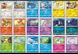 Pokemon Gem Pack 2 Eeveelutions Set of 18 Master Ball Holo Cards S-Chinese - Image 2