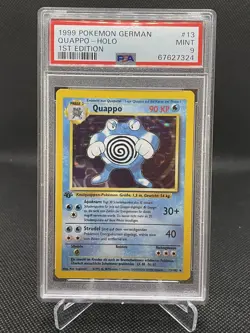 Quappo Poliwrath PSA 9 MINT 1st Edition German Base Set Pokemon Card 13/102 Holo - Image 3