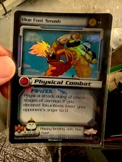 Dragon Ball Z Blue Foot Smash Holographic Card #14 Android 19 - Image 2