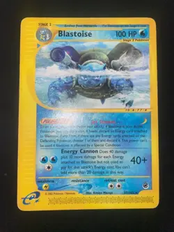 Pokemon Card Expedition Base Set Blastoise 37/165 Eng GOOD++ - Image 1