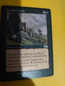 Contamination.  Enchantment  Urza's Saga. Magic the Gathering Card. Rare - Image 10