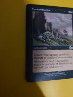 Contamination.  Enchantment  Urza's Saga. Magic the Gathering Card. Rare - Image 11