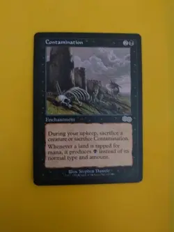 Contamination.  Enchantment  Urza's Saga. Magic the Gathering Card. Rare - Image 6