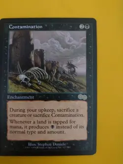 Contamination.  Enchantment  Urza's Saga. Magic the Gathering Card. Rare - Image 9