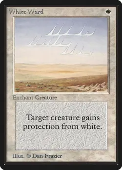 White Ward Beta PLD White Uncommon MAGIC THE GATHERING MTG CARD ABUGames - Image 1