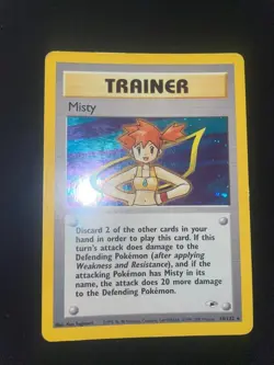 Pokemon Card Misty Trainer 18/132- Eng-Holo-Good Set Gym Heroes - Image 1