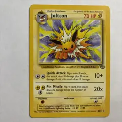 Jolteon 20/64 Pokemon Card TCG Jungle Unlimited Rare - Image 1