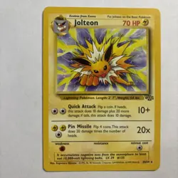 Jolteon 20/64 Pokemon Card TCG Jungle Unlimited Rare - Image 11
