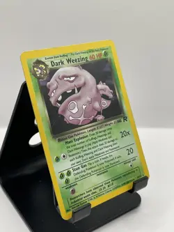 Dark Weezing Team Rocket Holo Rare 14/82 Pokemon Card WOTC - Image 4