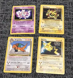 WB Kids Gold Stamped 1999 Pokemon First Movie Promo 4 Card Lot Mewtwo Pikachu - Image 10