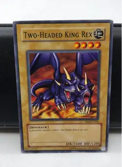 Yu-Gi-Oh TCG Two-Headed King Rex DB2-EN096 Unlimited Common Card Played MP - Image 4
