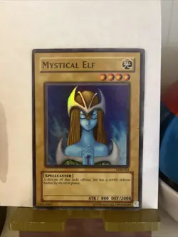 Mystical Elf LOB-062 Lightly Played LP Super Holo Rare 2002 Yugioh Card - Image 3