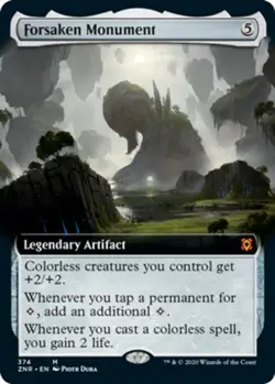 Forsaken Monument - Extended Art - Zendikar Rising #374 MTG Magic The Gathering - Image 1