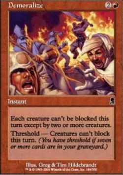 Demoralize - Odyssey #184/350 MTG Magic The Gathering - Image 1