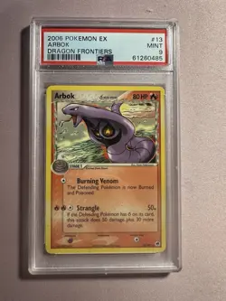 2006 POKEMON EX DRAGON FRONTIERS #13 ARBOK PSA 9 MINT - Image 1