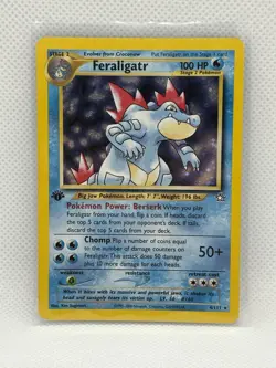 1st Edition Feraligatr 4/111 Neo Genesis Holo Rare - Pokemon Card TCG - NM - Image 1