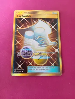 Tag Switch - 254/236 - Pokemon Unified Minds Sun & Moon Secret Rare Card NM - Image 1