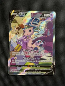 Pokemon TCG Mew V Fusion Strike Holo Full Alternate Art Ultra Rare Card 251/264 - Image 1