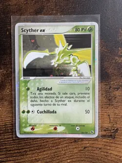 1x ~ESP~ SPANISH Scyther ex 102/109 HOLO EX Ruby & Sapphire Pokemon Card (LB3) - Image 1