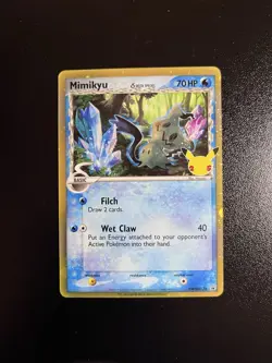 Pokemon Card Game Mimikyu Delta Species SWSH136 Black Star Promo Card Holo NM/M - Image 1