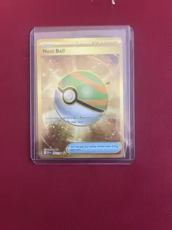 PokÃ©mon TCG Nest Ball Scarlet & Violet Base Set Hyper Rare Card 255/198 - Image 1
