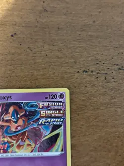 Pokemon DEOXYS SWSH170 (Fusion Strike) Stamped Prerelease Black Star Promo NM - Image 3