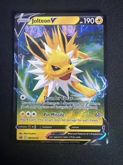 Jolteon V SWSH151 Black Star Promo Ultra Rare Pokemon TCG NM/MINT - Image 1