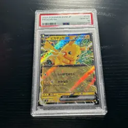 2024 POKEMON JPN SVM-START DECK GENERATIONS #038 PIKACHU EX PSA 10 - Image 1