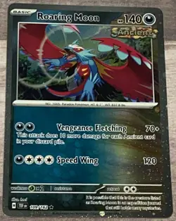 Roaring Moon 109/162 SWIRL COSMOS HOLO 109/162 Pokemon TCG Temporal Forces NM/M - Image 6