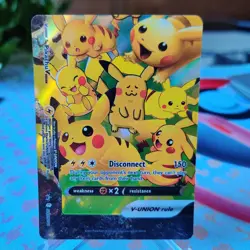 PIKACHU V-UNION Complete 4 Card Promo Lot 25th Anniversary Pokemon Cards NM - Image 4