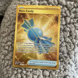 Pokemon Rare Candy 256/198 Hyper Rare Gold Holo Scarlet & Violet Base Set NM - Image 1