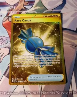 Pokemon Card TCG Scarlet & Violet Base Set Holo Gold Rare Candy 256/198 SV01 NM - Image 1