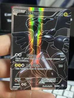 Zekrom 114/114 Black & White 2011 Full Art Rare Holo Pokémon Card TCG - Image 12